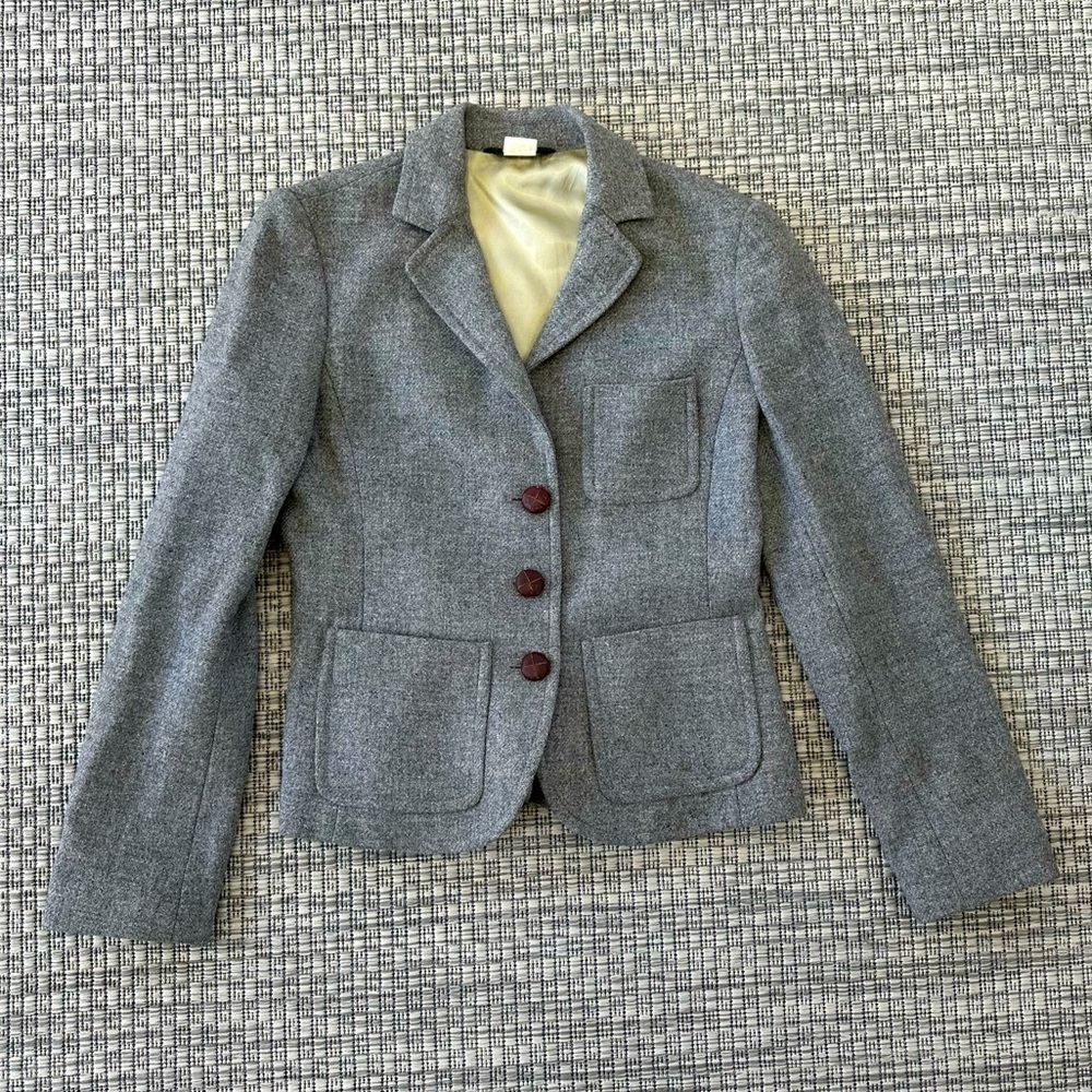 J Crew Wool Tweed Blazer sz 2